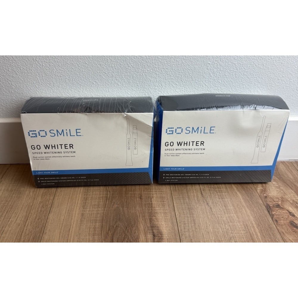 New Sealed GO SMILE Professional White Teeth Whitening System - 4 Day Refill x 2